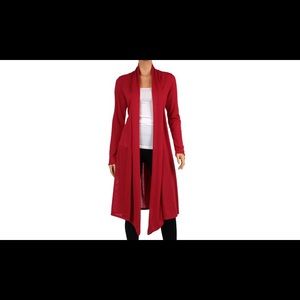 NWOT-Rags&Couture Knee-Length Hacci Cardigan